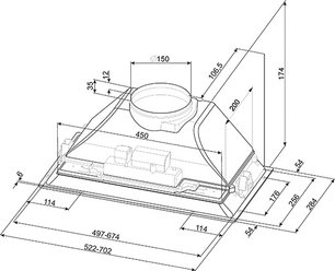 Вытяжка Smeg KSEG55XE фото 3 в Казани и Татарстане