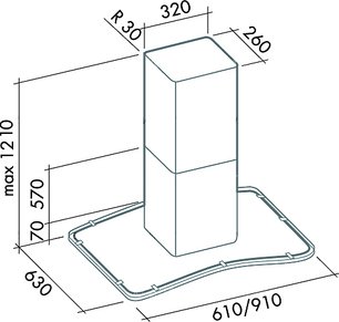 Вытяжка Falmec Astra isola 60 ix (800) ECP фото 2 в Казани и Татарстане