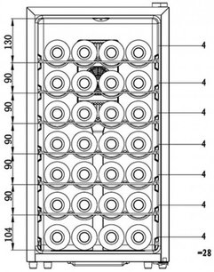 Винный шкаф Ла Соммельер LS28KB фото 2 в Казани и Татарстане Винный шкаф La Sommeliere LS28KB фото 2 в Казани и Татарстане