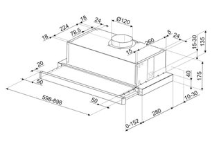 Встраиваемая вытяжка Smeg KSET61E2 фото 4 в Казани и Татарстане