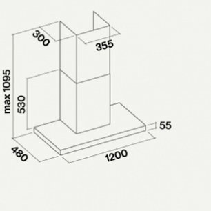 Вытяжка Falmec Lumina 120 Glass White wall (NRS) фото 2 в Казани и Татарстане