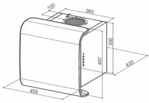 Вытяжка Фабер CARRE' PINK F42 фото 3 в Казани и Татарстане Вытяжка Faber CARRE' PINK F42 фото 3 в Казани и Татарстане