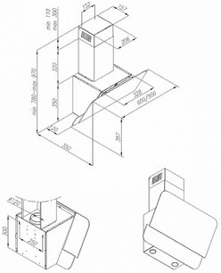 Кухонная вытяжка MAUNFELD London 60 слоновая кость фото 2 в Казани и Татарстане