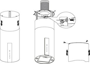 Вытяжка Кертинг KHA 35808 DW Cylinder фото 3 в Казани и Татарстане Вытяжка Korting KHA 35808 DW Cylinder фото 3 в Казани и Татарстане