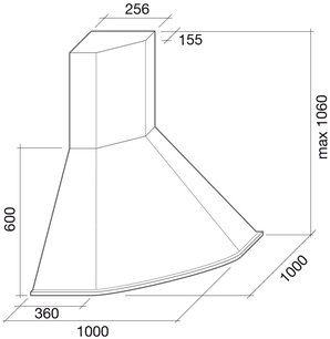 Вытяжка Falmec Futura Ang ix (600) S фото 4 в Казани и Татарстане