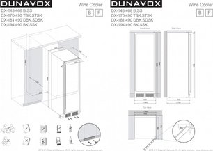 Винный шкаф Дунавокс DX-194.490MBK фото 4 в Казани и Татарстане Винный шкаф Dunavox DX-194.490MBK фото 4 в Казани и Татарстане