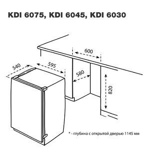 Посудомоечная машина Кертинг KDI 6075 фото 2 в Казани и Татарстане Посудомоечная машина Korting KDI 6075 фото 2 в Казани и Татарстане