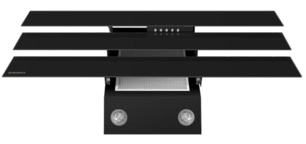 Вытяжка Maunfeld CASCADA TRIO 90 BLACK фото 4 в Казани и Татарстане