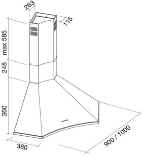 Вытяжка Falmec Elios ANG ix (600) S фото 4 в Казани и Татарстане