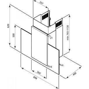 Вытяжка De Dietrich DHD 796 X фото 3 в Казани и Татарстане