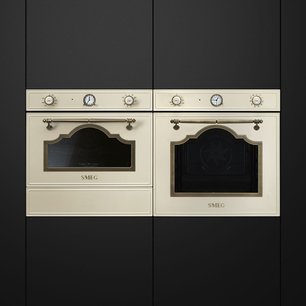 Компактный духовой шкаф с пароваркой Smeg SF4750VCPO1 фото 3 в Казани и Татарстане