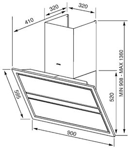 Вытяжка Smeg KCVB9SG фото 2 в Казани и Татарстане