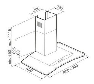 Вытяжка Korting KHC 9954 X фото 4 в Казани и Татарстане