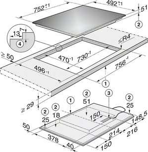 Индукционная панель Miele KM 6349 BRWS фото 2 в Казани и Татарстане
