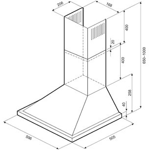Вытяжка Krona BELLA RETRO 600 IVORY PB фото 2 в Казани и Татарстане Вытяжка Krona BELLA RETRO 600 IVORY PB фото 2 в Казани и Татарстане