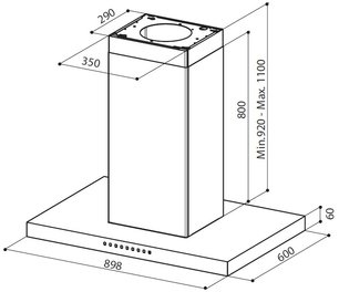 Вытяжка Фабер Pretty Isola ACT EG8 X A90 фото 2 в Казани и Татарстане Вытяжка Faber Pretty Isola ACT EG8 X A90 фото 2 в Казани и Татарстане