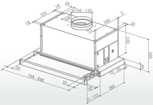 Вытяжка Фабер MAXIMA EG8 AM/X A60 фото 2 в Казани и Татарстане Вытяжка Faber MAXIMA EG8 AM/X A60 фото 2 в Казани и Татарстане