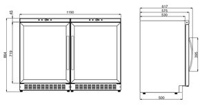 Винный шкаф Дометик B68G Double Basic фото 3 в Казани и Татарстане Винный шкаф Dometic B68G Double Basic фото 3 в Казани и Татарстане