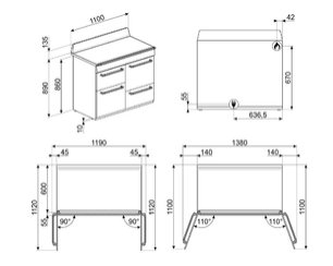 Варочный центр Smeg TR4110GR фото 4 в Казани и Татарстане