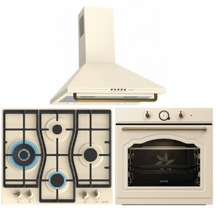 Gorenje (варочная панель GW6D42CLI + духовой шкаф BO6735CLI + вытяжка WHC63CLI) фото в Казани и Татарстане