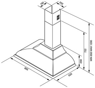 Вытяжка Smeg KC19OT фото 2 в Казани и Татарстане