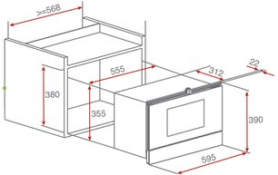 Встраиваемая микроволновая печь Тека MWS 22 EGL Black фото 2 в Казани и Татарстане Встраиваемая микроволновая печь Teka MWS 22 EGL Black фото 2 в Казани и Татарстане