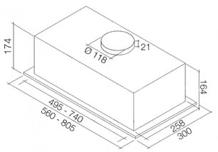 Вытяжка Falmec Built In 50 ix (450) фото 2 в Казани и Татарстане