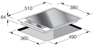 Варочная панель Fulgor Milano CPH 402 ID TC X/2 фото 3 в Казани и Татарстане