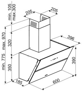 Наклонная вытяжка BRANDT BHV2673XB фото 4 в Казани и Татарстане