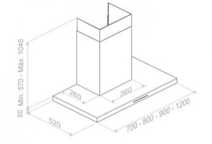 Вытяжка Pando P-401/120 IX 850 SEC 230/50 фото 4 в Казани и Татарстане