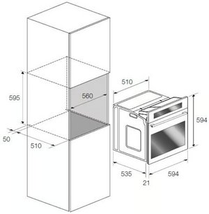 Духовой шкаф Фулгор Милано FQO 6010 P MT X фото 2 в Казани и Татарстане Духовой шкаф Fulgor Milano FQO 6010 P MT X фото 2 в Казани и Татарстане