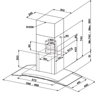 Вытяжка Фабер Tratto/SP EG10 X/V A90 фото 4 в Казани и Татарстане Вытяжка Faber Tratto/SP EG10 X/V A90 фото 4 в Казани и Татарстане