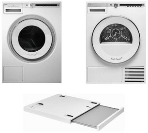 Asko Logic 13 (стиральная машина W4086C.W/3 + сушильная машина T408HD.W + выдвижная полка HSS1053W) фото в Казани и Татарстане Asko Logic 13 (стиральная машина W4086C.W/3 + сушильная машина T408HD.W + выдвижная полка HSS1053W) фото в Казани и Татарстане