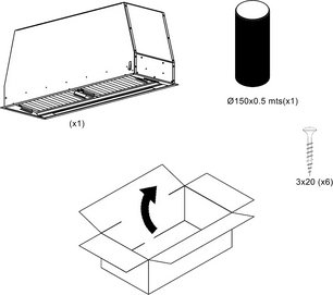 Встраиваемая вытяжка Pando PRO/85 INOX V.850 SEC фото 3 в Казани и Татарстане