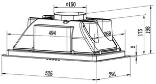 Вытяжка Krona AMELI LIGHT 600 INOX PB фото 2 в Казани и Татарстане Вытяжка Krona AMELI LIGHT 600 INOX PB фото 2 в Казани и Татарстане