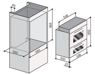 Духовой шкаф Ilve 201-NMP A фото 3 в Казани и Татарстане