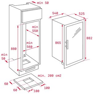Винный шкаф Тека RVI 35 BLACK-SS фото 2 в Казани и Татарстане Винный шкаф Teka RVI 35 BLACK-SS фото 2 в Казани и Татарстане