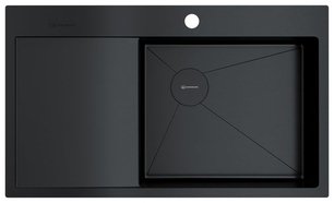 Omoikiri (мойка AKISAME 86 SIDE GB-R + смеситель MIKAWA 2 PLUS-SB GB) фото 2 в Казани и Татарстане