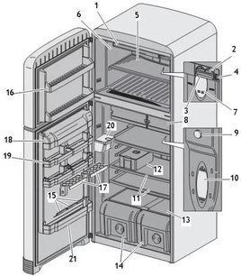 Холодильник Смег FAB50XS фото 2 в Казани и Татарстане Холодильник Smeg FAB50XS фото 2 в Казани и Татарстане