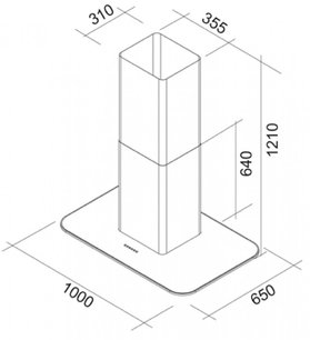 Вытяжка Falmec Vela isola 100 ix White (800) NRS фото 2 в Казани и Татарстане