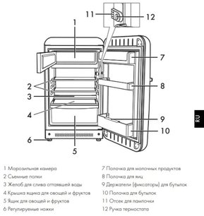 Холодильник Смег FAB10LBL2 фото 3 в Казани и Татарстане Холодильник Smeg FAB10LBL2 фото 3 в Казани и Татарстане