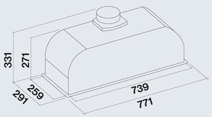 Встраиваемая вытяжка Falmec Gruppo Incasso murano 70 IX (800) ECP фото 3 в Казани и Татарстане