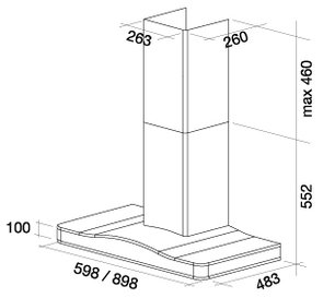 Вытяжка Falmec Lilium 60 (600) S green фото 2 в Казани и Татарстане