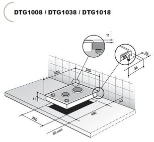 Независимая варочная панель Де Дитрих DTG 1018 X фото 4 в Казани и Татарстане Независимая варочная панель De Dietrich DTG 1018 X фото 4 в Казани и Татарстане