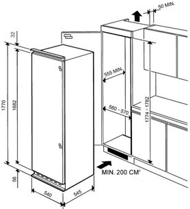 Холодильник Смег FR315APL фото 3 в Казани и Татарстане Холодильник Smeg FR315APL фото 3 в Казани и Татарстане
