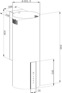 Вытяжка Кертинг KHC 35969 DW Cylinder фото 2 в Казани и Татарстане Вытяжка Korting KHC 35969 DW Cylinder фото 2 в Казани и Татарстане
