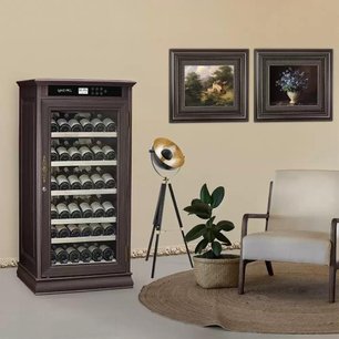 Винный шкаф Мэйвел MV69-WD1-C (Dark Chocolate) фото 2 в Казани и Татарстане Винный шкаф Meyvel MV69-WD1-C (Dark Chocolate) фото 2 в Казани и Татарстане