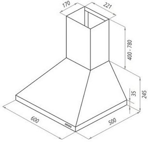 Кухонная вытяжка MAUNFELD Retro Light 60 белый фото 2 в Казани и Татарстане