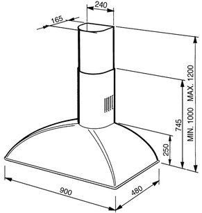 Вытяжка Smeg KA1VA фото 4 в Казани и Татарстане