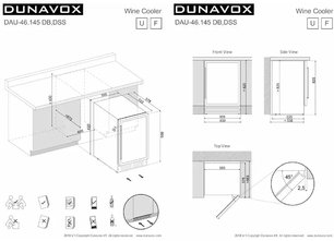 Винный шкаф Дунавокс DAU-46.145DB фото 4 в Казани и Татарстане Винный шкаф Dunavox DAU-46.145DB фото 4 в Казани и Татарстане